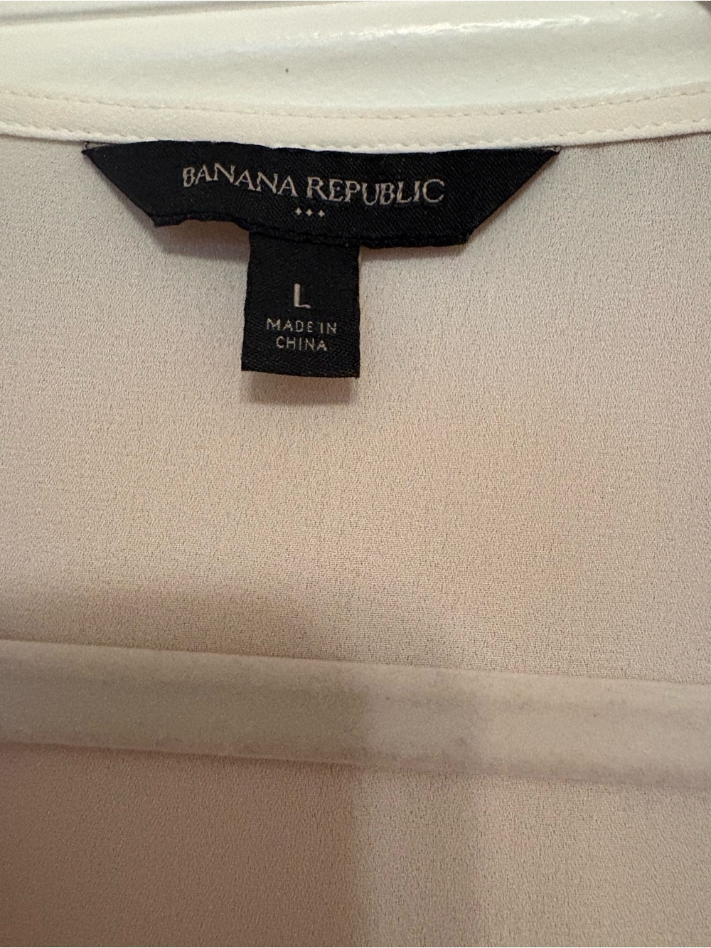 Banana Republic Cream Crewneck Blouse - Picture 2 of 2